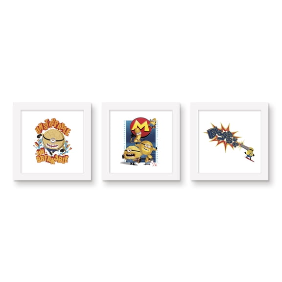 Gallery Pops Despicable Me 4 - Mega Minions Wall Art Bundle (3-Pack)