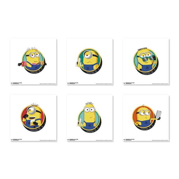 Gallery Pops Despicable Me 4 - Minions Character Wall Art Bundle (6-Pack)