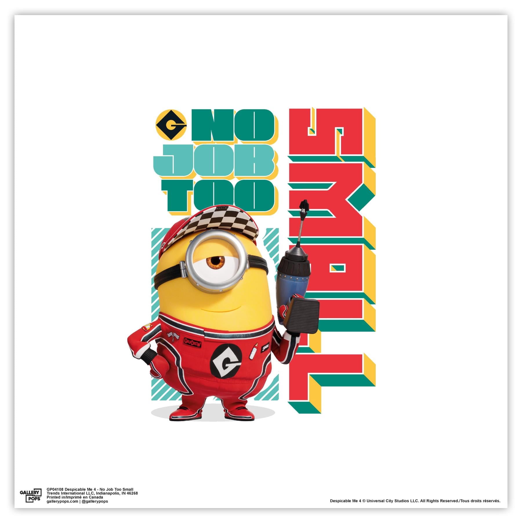 Gallery Pops Despicable Me 4 - No Job Too Small Wall Art 