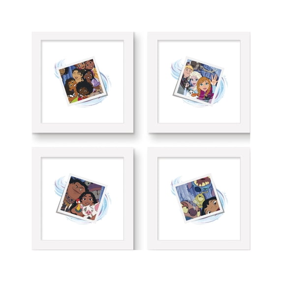 Gallery Pops Disney 100th Anniversary - Photo Booth Wall Art Bundle (4-Pack)
