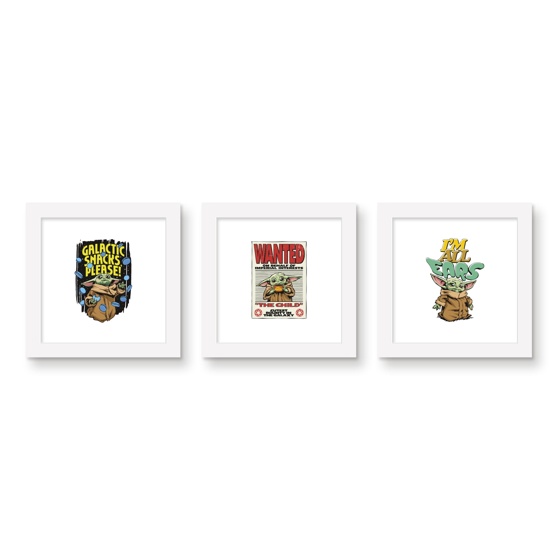 Gallery Pops Disney 100th Anniversary Star Wars - Grogu Wall Art Bundle ...