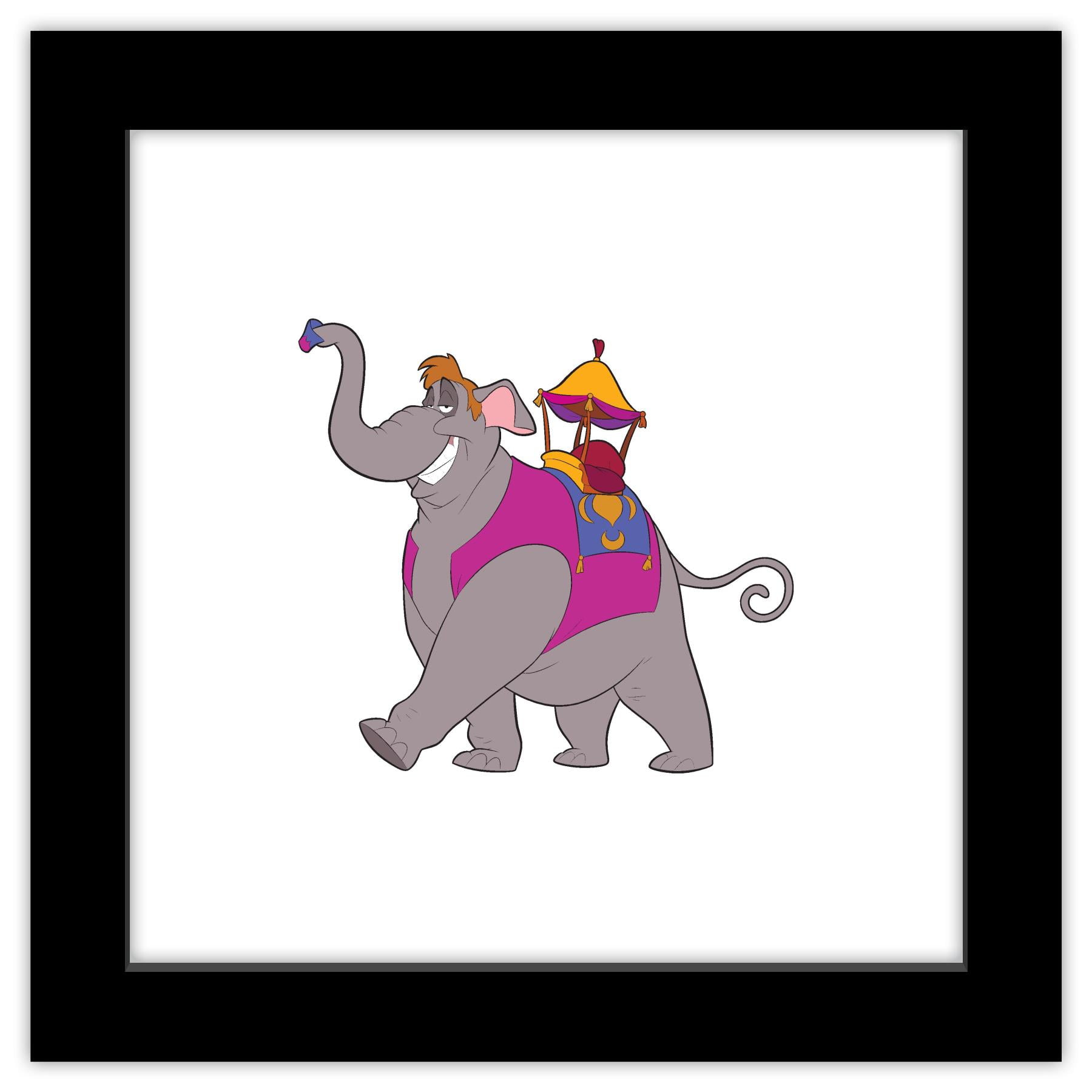 Gallery Pops Disney Aladdin - Abu as Elephant Wall Art, Black Framed ...