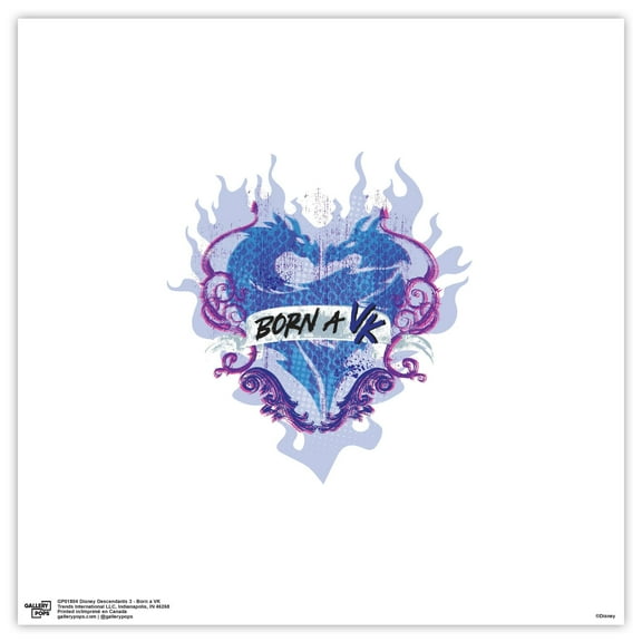 Gallery Pops Disney Descendants 3 - Born a VK Wall Art, Unframed Version, 12" x 12"