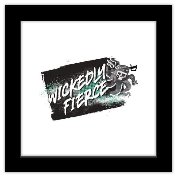 Gallery Pops Disney Descendants 3 - Wickedly Fierce Wall Art, Black Framed Version, 12" x 12"