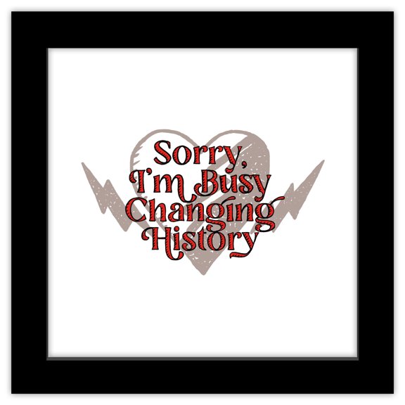 Gallery Pops Disney Descendants: The Rise of Red - Changing History Wall Art, Black Framed Version, 12" x 12"