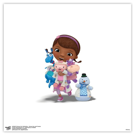 Gallery Pops Disney Doc McStuffins - Doc and Friends Wall Art, Unframed Version, 12" x 12"