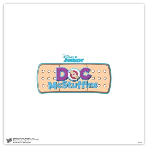 Gallery Pops Disney Doc McStuffins - Logo Wall Art, Unframed Version, 12" x 12"