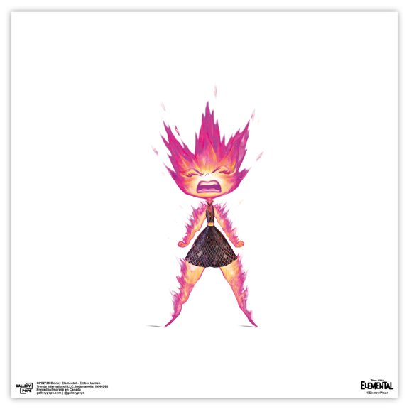 Gallery Pops Disney Elemental - Ember Lumen Wall Art, Unframed Version, 12" x 12"