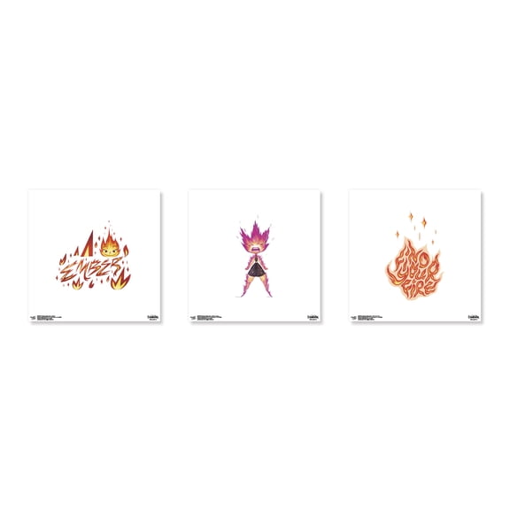 Gallery Pops Disney Elemental - Ember Wall Art Bundle (3-Pack)