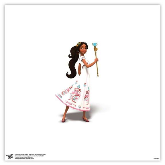 Gallery Pops Disney Elena of Avalor - Friendship Dress Wall Art, Unframed Version, 12" x 12"