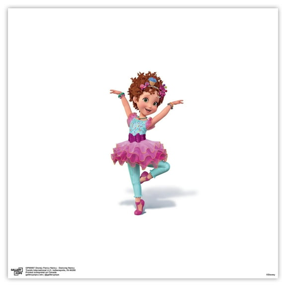 Gallery Pops Disney Fancy Nancy - Dancing Nancy Wall Art, Unframed Version, 12" x 12"
