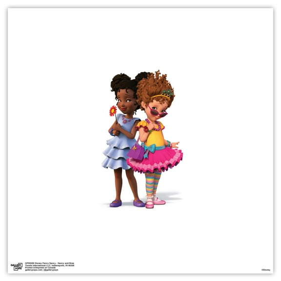 Gallery Pops Disney Fancy Nancy - Nancy and Bree Wall Art, Unframed Version, 12" x 12"