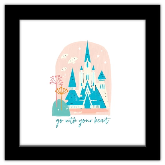 Gallery Pops Disney Frozen 2 - Go With Your Heart Wall Art, Black Framed Version, 12" x 12"