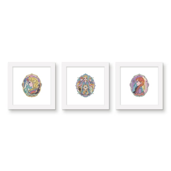 Gallery Pops Disney Frozen 2 - Vintage Illustrated Wall Art Bundle (3-Pack)
