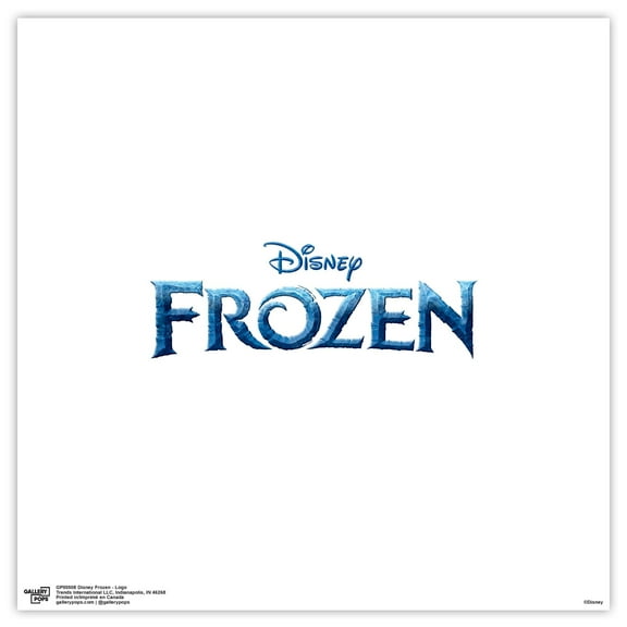 Gallery Pops Disney Frozen - Logo Wall Art, Unframed Version, 12" x 12"