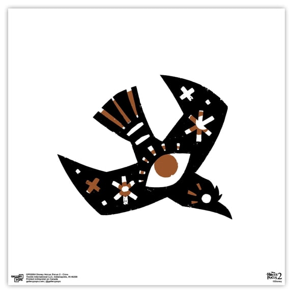 Gallery Pops Disney Hocus Pocus 2 - Crow Wall Art, Unframed Version, 12" x 12"