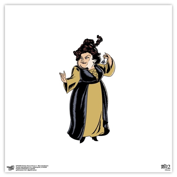 Gallery Pops Disney Hocus Pocus 2 - Mary Sanderson Wall Art, Unframed Version, 12" x 12"