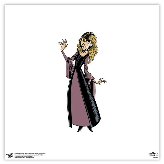Gallery Pops Disney Hocus Pocus 2 - Sarah Sanderson Wall Art, Unframed Version, 12" x 12"