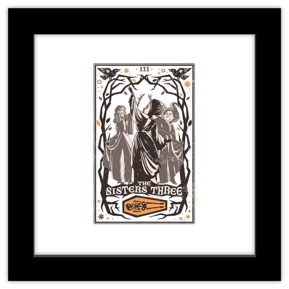 Gallery Pops Disney Hocus Pocus 2 - The Sisters Three Wall Art, Black Framed Version, 12" x 12"