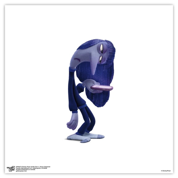 Gallery Pops Disney Inside Out 2 - Ennui Character Wall Art, Unframed Version, 12" x 12"