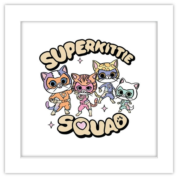 Gallery Pops® Disney Junior SuperKitties - Squad Wall Art, White Framed Version