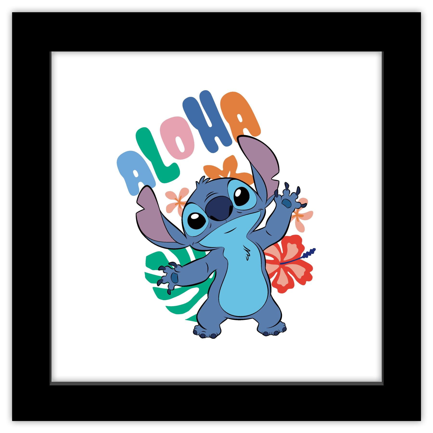 Gallery Pops Disney Lilo & Stitch - Aloha Wall Art, Black Framed