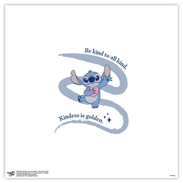 Gallery Pops Disney Lilo & Stitch - Be Kind To All Wall Art, Unframed Version, 12" x 12"