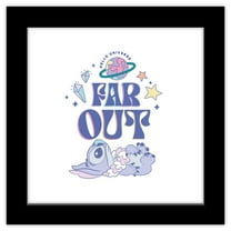 Gallery Pops Disney Lilo & Stitch - Far Out Planetary Pastel Wall Art, Black Framed Version, 12" x 12"