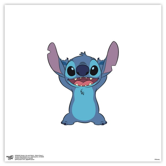 Gallery Pops Disney Lilo & Stitch - Stitch Pose 2 Wall Art, Unframed Version, 12" x 12"