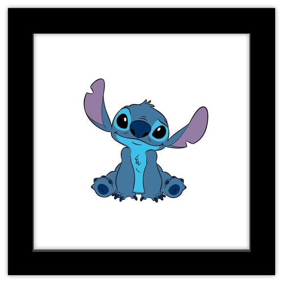 Gallery Pops Disney Lilo & Stitch - Stitch Wall Art, Black Framed Version, 12" x 12"