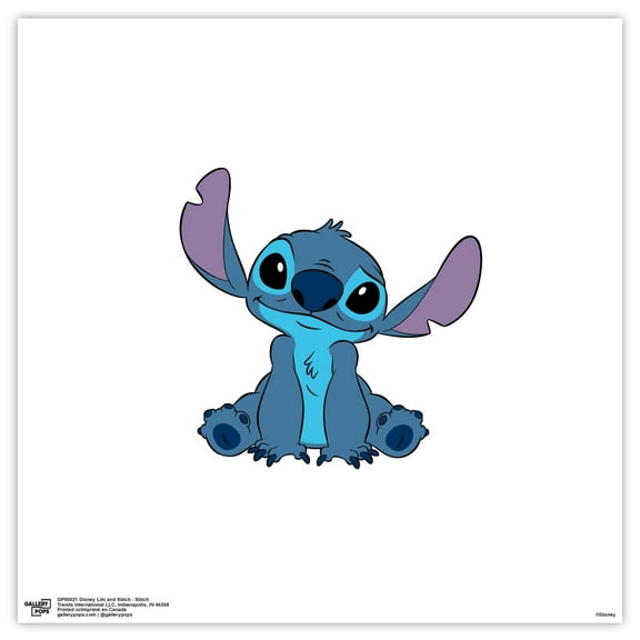 Gallery Pops Disney Lilo & Stitch - Stitch Wall Art, Unframed Version, 12" x 12"