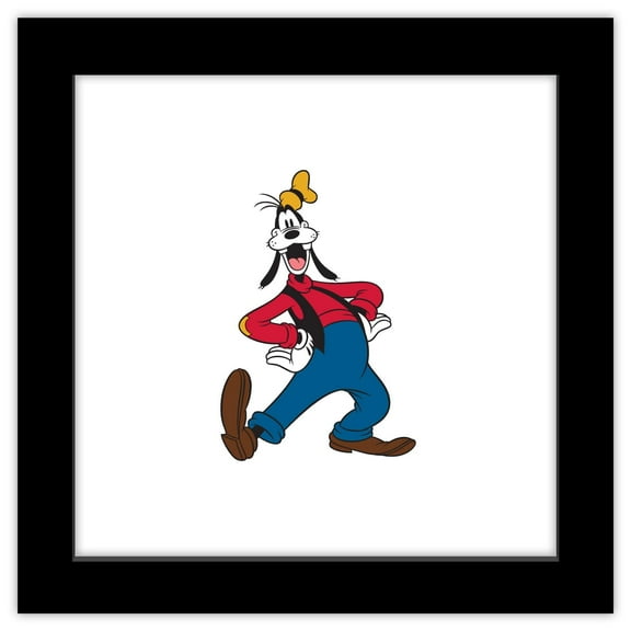 Gallery Pops Disney Mickey Mouse - Goofy Wall Art, Black Framed Version, 12" x 12"