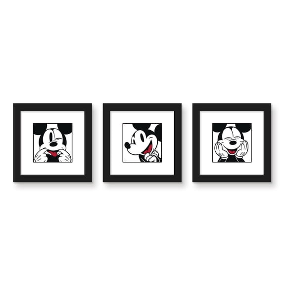 Gallery Pops Disney Mickey Mouse - Mickey Expressions Wall Art Bundle (3-Pack)