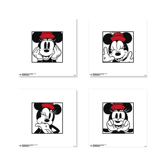 Gallery Pops Disney Mickey Mouse - Minnie Expressions Wall Art Bundle (4-Pack)