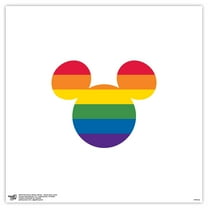 Gallery Pops Disney Mickey Mouse - Mouse Ears Pride Wall Art, Unframed Version, 12" x 12"