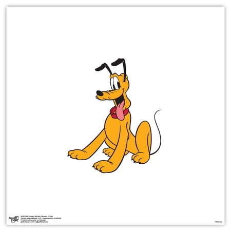Gallery Pops Disney Mickey Mouse - Pluto Wall Art, Unframed Version, 12" x 12"