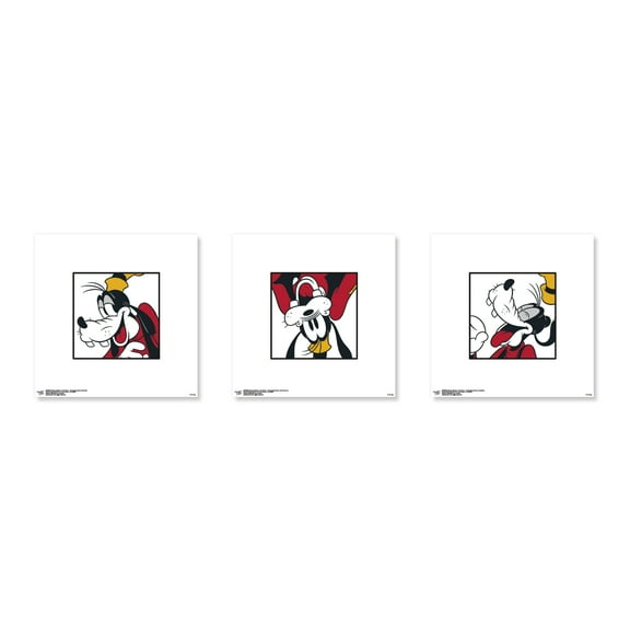Gallery Pops Disney Mickey and Friends - Goofy Expressions Wall Art Bundle (3-Pack)