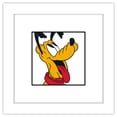 thumbnail image 1 of Gallery Pops Disney Mickey and Friends - Pluto Expressions Happy Wall Art, White Framed Version, 12" x 12", 1 of 5