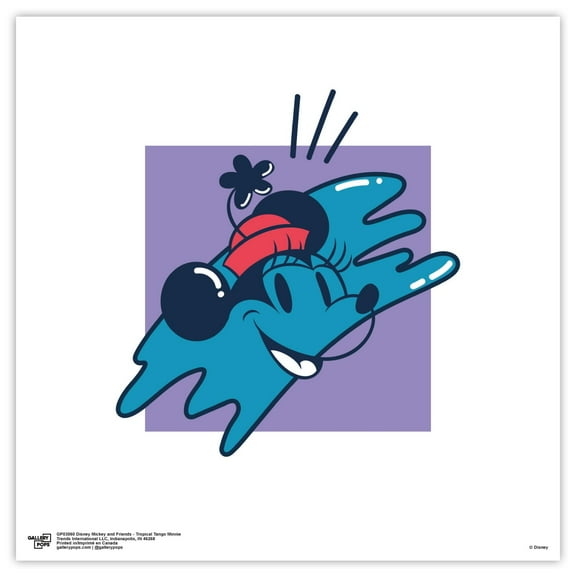 Gallery Pops Disney Mickey and Friends - Tropical Tango Minnie Wall Art, Unframed Version, 12" x 12"