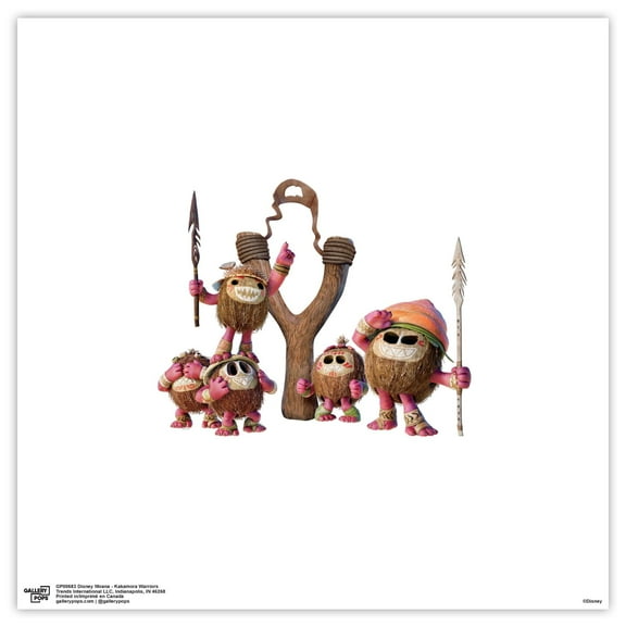Gallery Pops Disney Moana - Kakamora Warriors Wall Art, Unframed Version, 12" x 12"