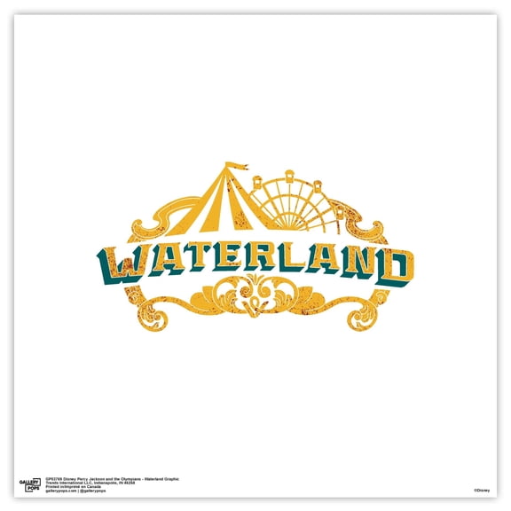 Gallery Pops Disney Percy Jackson and the Olympians - Waterland Graphic Wall Art, Unframed Version, 12" x 12"