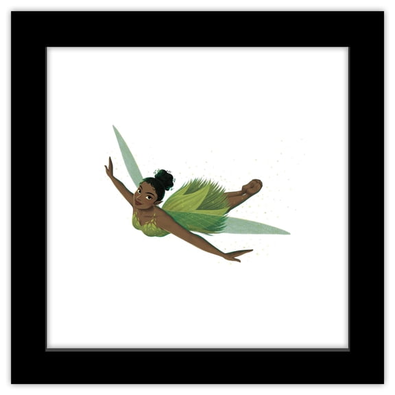 Gallery Pops Disney Peter Pan & Wendy - Tinker Bell Wall Art, Black Framed Version, 12" x 12"