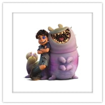 Gallery Pops® Disney Pixar Elio - Elio Solis and Glordon Group Wall Art, White Framed Version