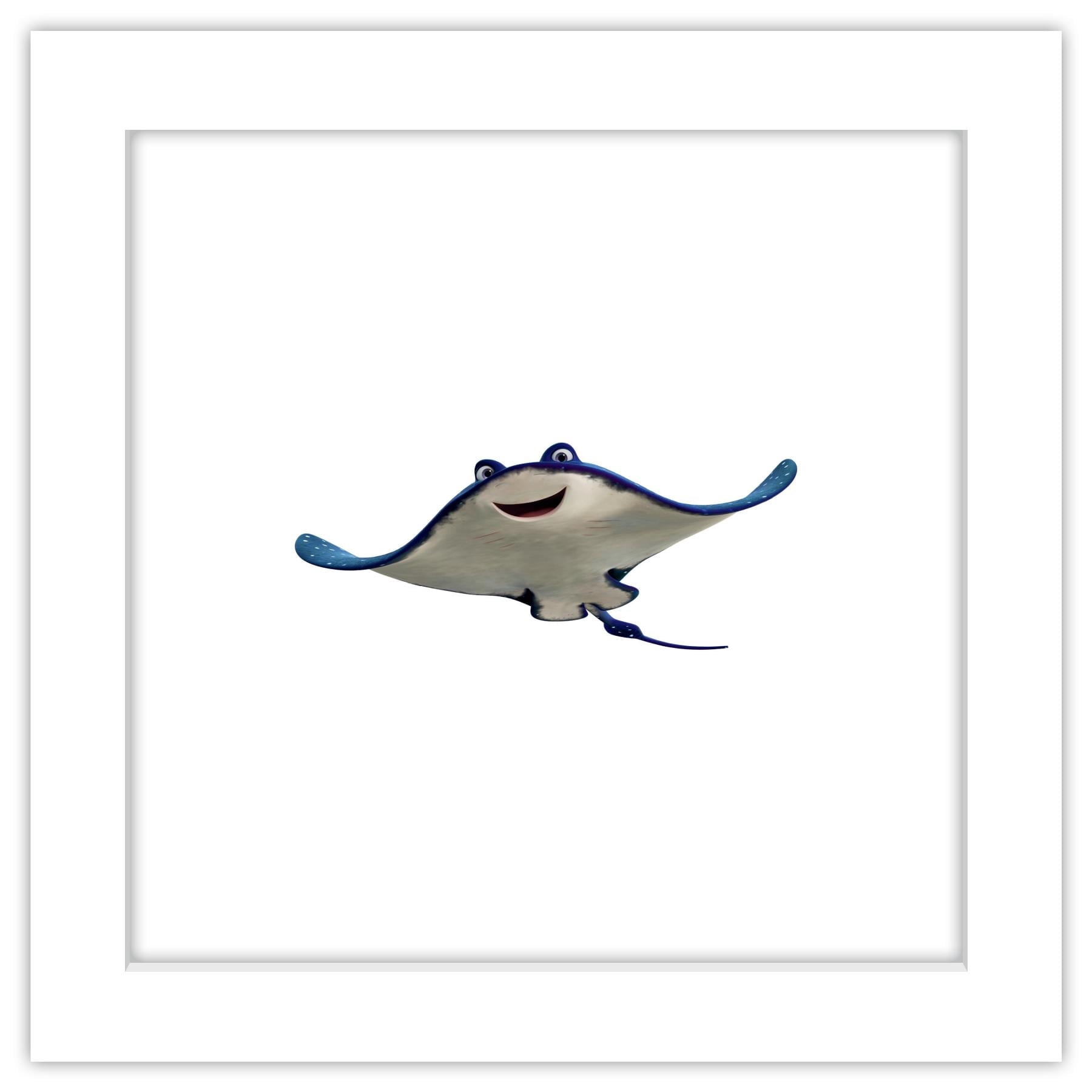 Mr Rar Y Gallery Pops Disney Pixar Finding Dory - Mr. Ray Wall Art, White Framed ...