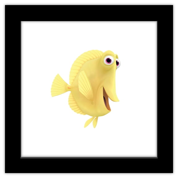 Gallery Pops Disney Pixar Finding Nemo - Bubbles Wall Art, Black Framed Version, 12" x 12"
