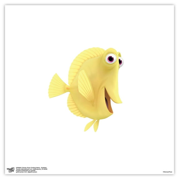 Gallery Pops Disney Pixar Finding Nemo - Bubbles Wall Art, Unframed Version, 12" x 12"