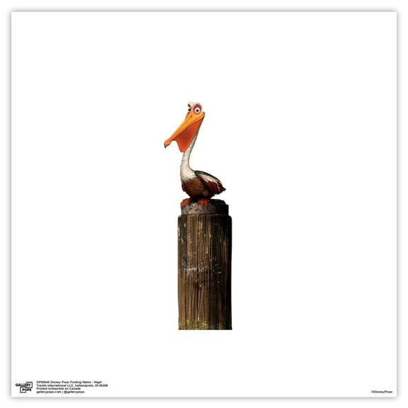 Gallery Pops Disney Pixar Finding Nemo - Nigel Wall Art, Unframed Version, 12" x 12"