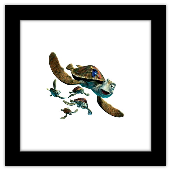 Gallery Pops Disney Pixar Finding Nemo - Riding the EAC Wall Art, Black Framed Version, 12" x 12"