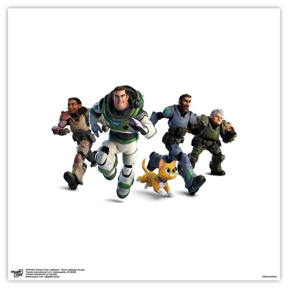 Gallery Pops Disney Pixar Lightyear - Buzz Lightyear Group Wall Art, Unframed Version, 12" x 12"