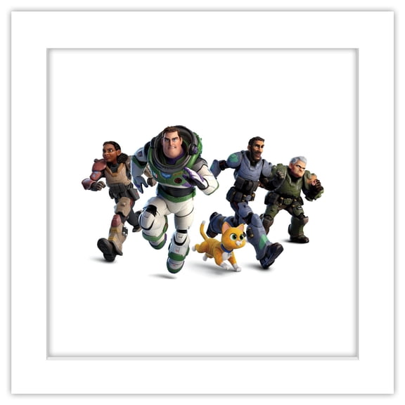 Gallery Pops Disney Pixar Lightyear - Buzz Lightyear Group Wall Art, White Framed Version, 12" x 12"